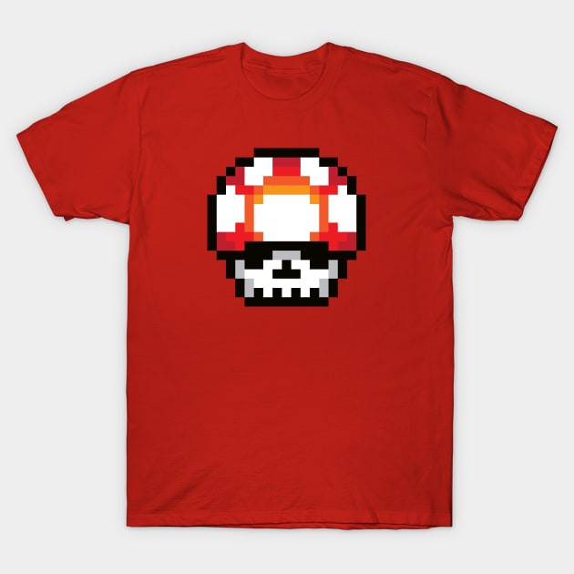 Skull Mushroom T-Shirt by StevenToang